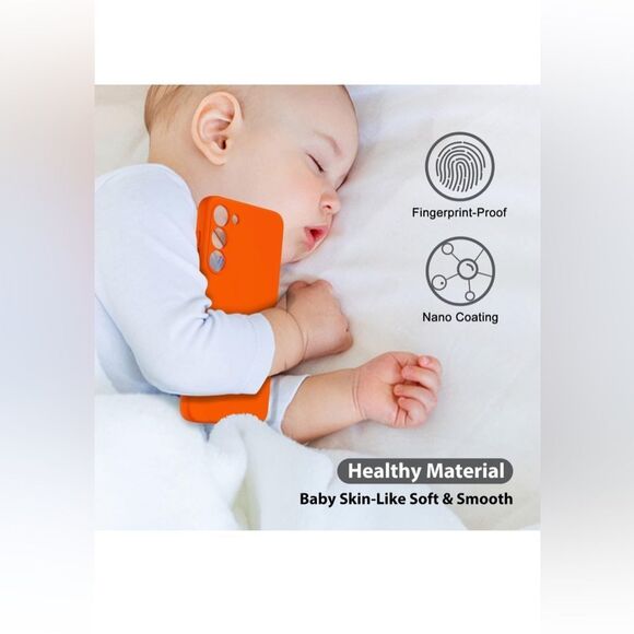 Oak Samsung Galaxy S23 Plus case, neon orange color - Picture 6 of 11